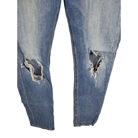 Rag & Bone Capri 29 Womens Mid Rise Medium Wash Distressed Knee Skinny Leg Summe - Picture 5 of 6